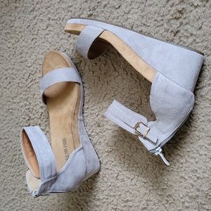 DREAM PAIRS Women's Open Toe Buckle Ankle Strap Platform Wedge Sandals